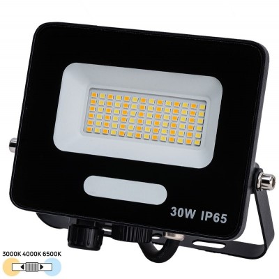 Προβολέας LED 30W 230V 3000lm 120° IP65 CCT 3-363018
